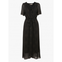 La Fee Maraboutee - Lange jurk met wikkelhals - 42 Maat - Zwart