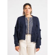 Louise Misha - Gilet ample en laine - Taille M - Bleu