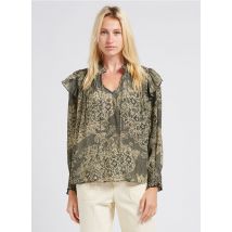 Swildens - Henley-bluse mit print - Größe 36 - Schwarz