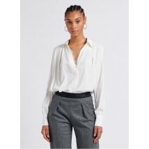 Pinko - Soepelvallende blouse met v-hals - 44 Maat - Beige