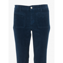 Mkt - Pantalon flare en velours de coton côtelé - Taille 30 - Bleu