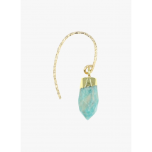 Mon Precieux Gem - Oorbel met amazoniet - Een Maat - Blauw