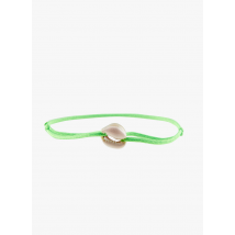 Guila Paris - Muschel-armband mit verbindung aus baumwollkordel - Einheitsgröße - Grün