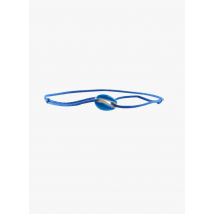 Guila Paris - Armband met schelpen en katoenen koordje - Een Maat - Blauw