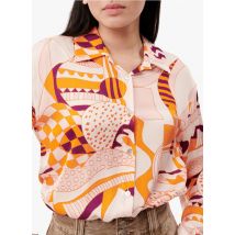 Frnch - Bluse mit klassischem kragen und print - Größe L - Rosa