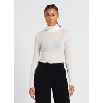 Closed - Nauwsluitend col-t-shirt - XS Maat - Wit