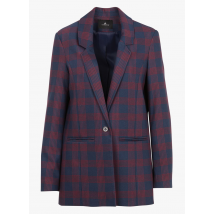 One Step - Taillierter blazer mit karomuster - Größe 38 - Blau
