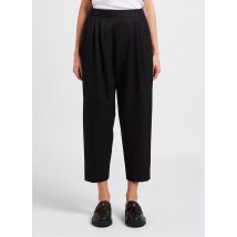 Masscob - Rechte - wollen broek met hoge taille - 40 Maat - Zwart