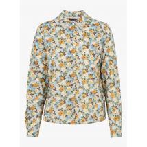 Cotelac - Rechte - katoenen blouse met klassieke kraag - 1 Maat - Blauw