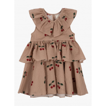 Konges Slojd - Robe courte col rond imprimée en coton bio - Taille 4ans - Rose