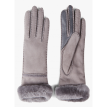 Ugg - Leren handschoenen - S Maat - Zilver
