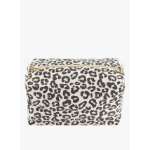 Rose In April - Trousse de toilette imprimée en coton - Taille Unique - Beige