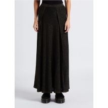 Karma Koma - Lange rok met hoge taille en pailletten - M Maat - Zwart