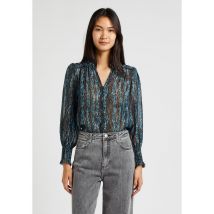 Suncoo - Bluse mit v-ausschnitt und print - Größe 1 - Grün