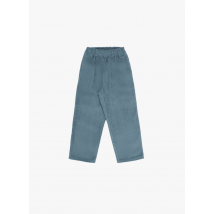 The New Society - Pantalon droit côtelé en coton velours - Taille 6A - Bleu