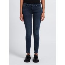 7 For All Mankind - Skinny jeans met lage taille en verwassen look - 24 Maat - Blauw
