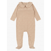 Konges Slojd - Combinaison col classique imprimée en coton bio mélangé - Taille 9mois - Gris