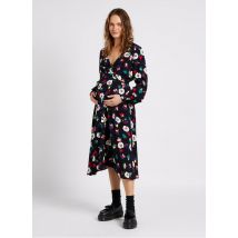 Seraphine - Robe midi Col V imprimée floral - Taille 10 - Multicolore