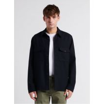 Editions 102 - Blouse met klassieke kraag wolblend - XL Maat - Blauw