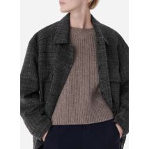 Vanessa Bruno - Karobluse aus wollmix mit klassischem kragen - Größe L - Silber