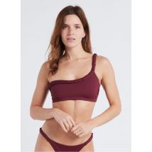 Khaven - Haut de maillot de bain asymétrique - S Maat - Prune