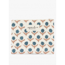 Apaches Collections - Katoenen tasje met bloemenprint - Een Maat - Beige