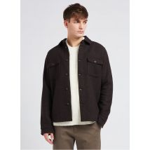 Les Deux - Overshirt met klassieke kraag wolblend - XL Maat - Bruin