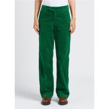 Swildens - Pantalon droit taille haute en velours côtelé - Taille 34 - Vert
