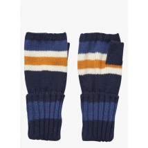Becksondergaard - Vingerloze handschoenen met strepen - Een Maat - Blauw
