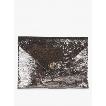 Craie - Pochette en cuir pailleté - Taille Unique - Argent