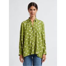 Billabong - Overhemd met klassieke kraag en bloemenprint - XS Maat - Groen