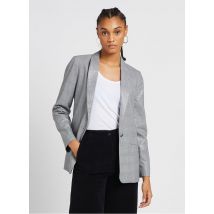 One Step - Taillierter glänzender blazer - Größe 44 - Grau