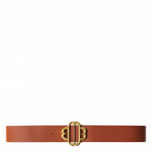 Maje - Ceinture en cuir lisse - Taille 1 - Marron