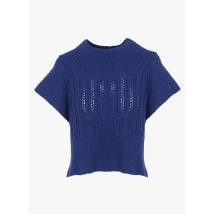 Cotelac - Gerade geschnittener wollmix-pullover mit stehkragen - Größe 2 - Blau