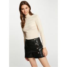 Morgan - Short droit boutonné - Taille 36 - Noir