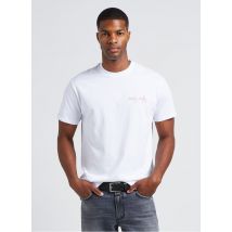 Camiseta de algodón orgánico bordado con cuello redondo maison labiche x back to the future - Talla M - Blanco