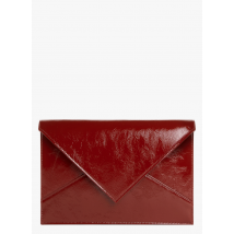 Saison 1865 - Pochette à rabat en cuir verni - Taille Unique - Rouge