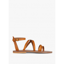 K Jacques - Platte - leren sandalen - 37 Maat - Bruin