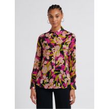 Pinko - Gerade geschnittene bluse mit klassischem kragen und print - Größe 44 - Mehrfarbig