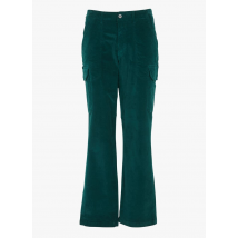 Reiko - Pantalón cargo de mezcla de algodón orgánico - Talla 24 - Verde