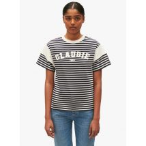 Claudie Pierlot - Tee-shirt col rond rayé en coton - Taille 1 - Multicolore