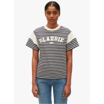 Claudie Pierlot - Gestreept - katoenen t-shirt met ronde hals - 2 Maat - Multikleurig