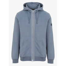 Marc O'polo - Katoenen sweater met capuchon en rits - XL Maat - Blauw