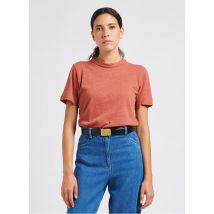 Soeur - Camiseta de mezcla de algodón con cuello redondo - Talla 38 - Naranja