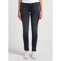 7 For All Mankind - Skinny jeans met lage taille en verwassen look - 29 Maat - Grijs