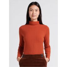 Nice Things - Tee-shirt col roulé côtelé - Taille S - Orange