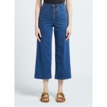 La Petite Etoile - Vaquero evasé de talle alto - Talla 36 - Vaquero stone
