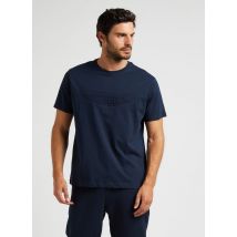 Hackett - Katoenen t-shirt met ronde hals - M Maat - Blauw