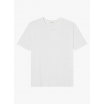American Vintage - Katoenen t-shirt met ronde hals - S Maat - Wit