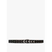 I Code - Ceinture en cuir velours - Taille 80 - Noir